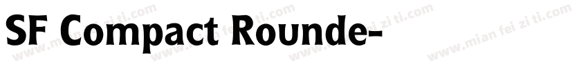 SF Compact Rounde字体转换